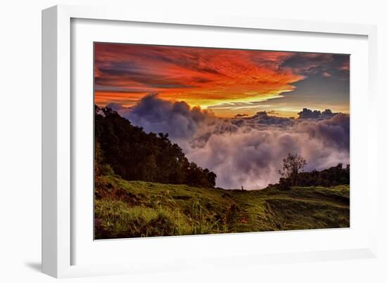 Mountain Cloud Sunset-Larry Malvin-Framed Photographic Print