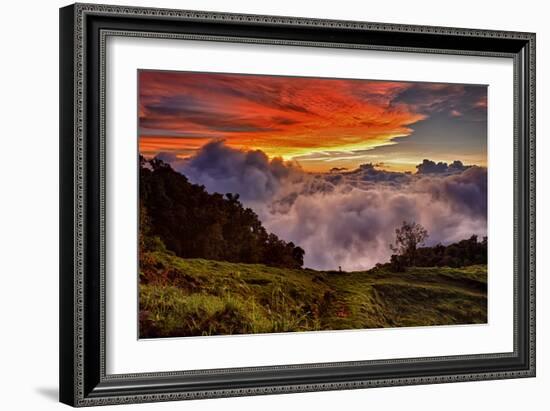 Mountain Cloud Sunset-Larry Malvin-Framed Photographic Print