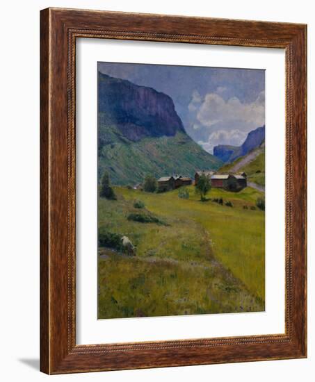 Mountain farm, 1921-Harriet Backer-Framed Giclee Print