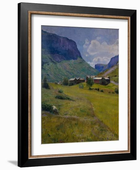 Mountain farm, 1921-Harriet Backer-Framed Giclee Print