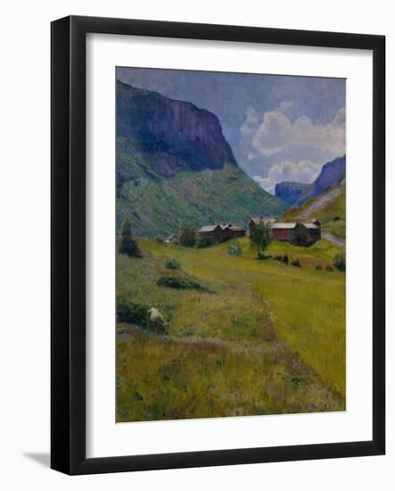 Mountain farm, 1921-Harriet Backer-Framed Giclee Print