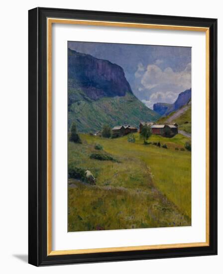 Mountain farm, 1921-Harriet Backer-Framed Giclee Print