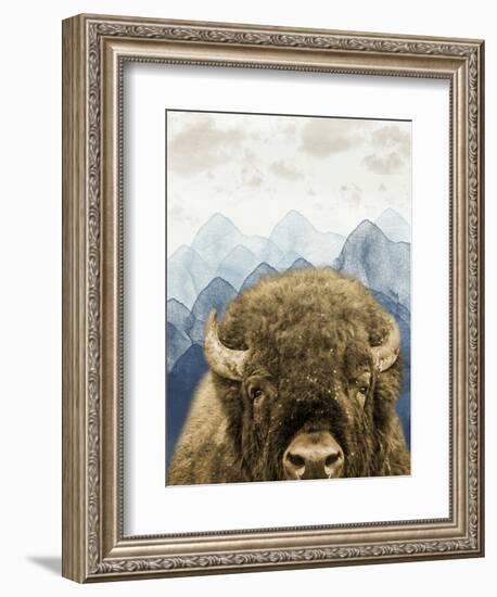 Mountain Fluffy Bison-Marcus Prime-Framed Premium Giclee Print