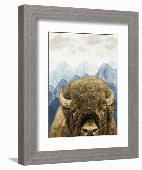 Mountain Fluffy Bison-Marcus Prime-Framed Premium Giclee Print