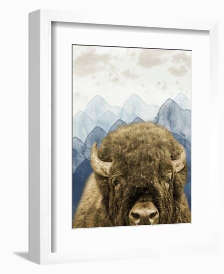 Mountain Fluffy Bison-Marcus Prime-Framed Premium Giclee Print