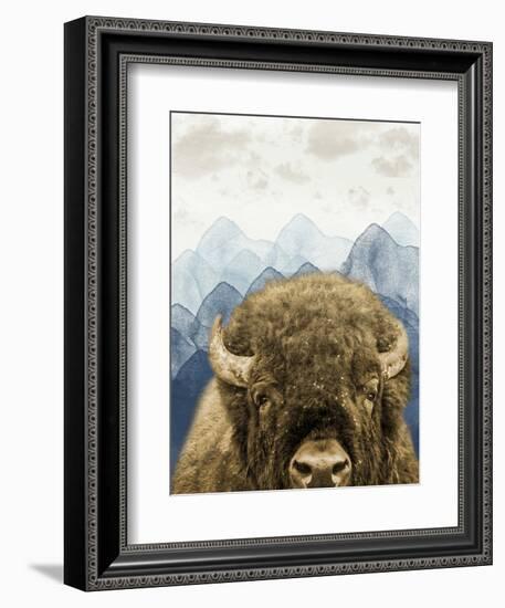 Mountain Fluffy Bison-Marcus Prime-Framed Premium Giclee Print