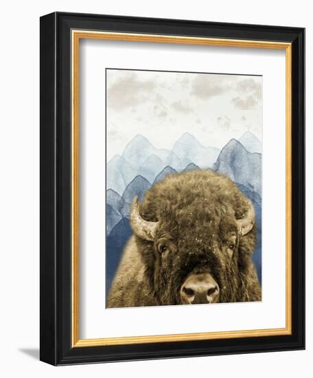 Mountain Fluffy Bison-Marcus Prime-Framed Premium Giclee Print