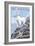 Mountain Goat and Kid - Montana-Lantern Press-Framed Premium Giclee Print