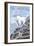 Mountain Goat and Kid - Montana-Lantern Press-Framed Premium Giclee Print