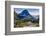 Mountain Goat in front of Bearhat Mountain and Hidden Lake. Glacier National Park, Montana, USA.-Tom Norring-Framed Photographic Print