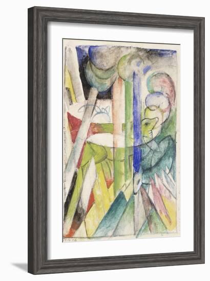 Mountain Goat-Franz Marc-Framed Giclee Print