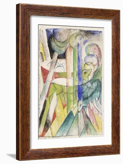 Mountain Goat-Franz Marc-Framed Giclee Print