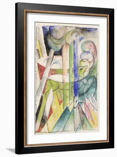 Mountain Goat-Franz Marc-Framed Giclee Print