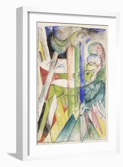 Mountain Goat-Franz Marc-Framed Giclee Print