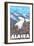 Mountain Goats Scene, Juneau, Alaska-Lantern Press-Framed Art Print