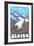 Mountain Goats Scene, Valdez, Alaska-Lantern Press-Framed Art Print