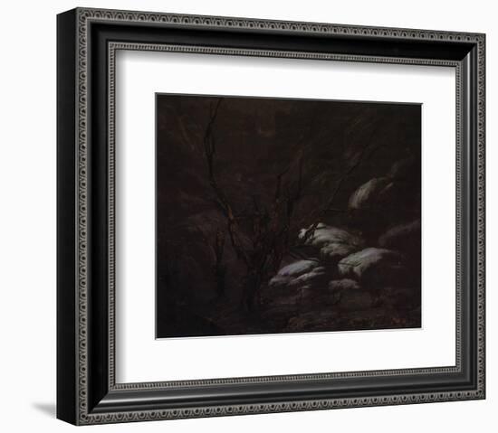 Mountain Gorges in Winter-Karl Blechen-Framed Premium Giclee Print