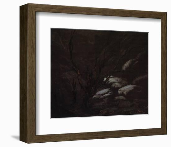 Mountain Gorges in Winter-Karl Blechen-Framed Premium Giclee Print