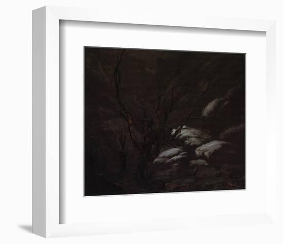 Mountain Gorges in Winter-Karl Blechen-Framed Premium Giclee Print