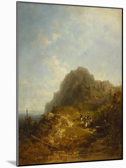 Mountain Hike-Carl Spitzweg-Mounted Giclee Print