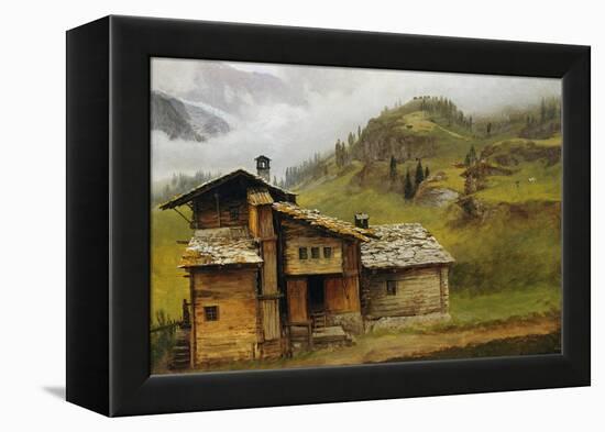 Mountain House-Albert Bierstadt-Framed Premier Image Canvas