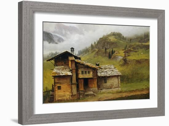 Mountain House-Albert Bierstadt-Framed Giclee Print