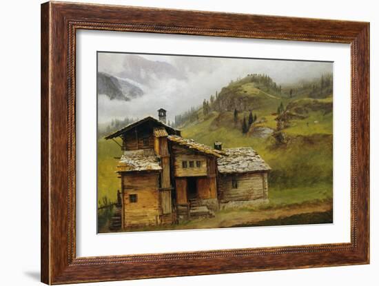 Mountain House-Albert Bierstadt-Framed Giclee Print