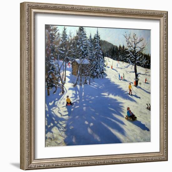 Mountain Hut, Morzine-Andrew Macara-Framed Giclee Print