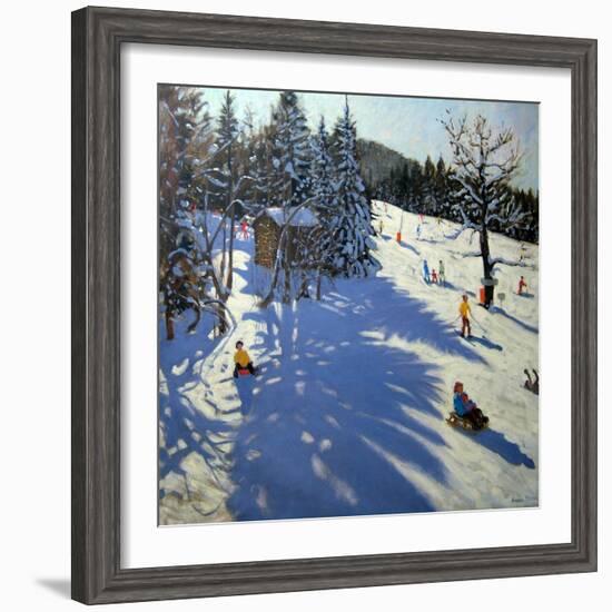 Mountain Hut, Morzine-Andrew Macara-Framed Giclee Print