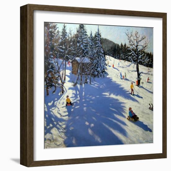 Mountain Hut, Morzine-Andrew Macara-Framed Giclee Print