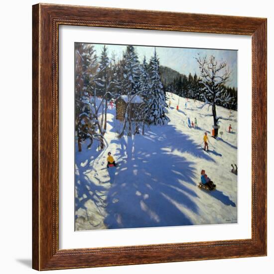 Mountain Hut, Morzine-Andrew Macara-Framed Giclee Print