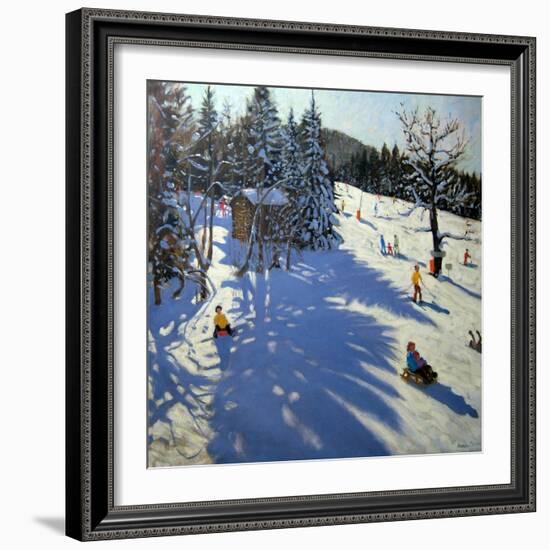 Mountain Hut, Morzine-Andrew Macara-Framed Giclee Print