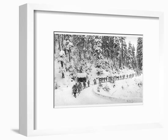 Mountain Infantrymen in the Vosges, 1918-Jacques Moreau-Framed Giclee Print