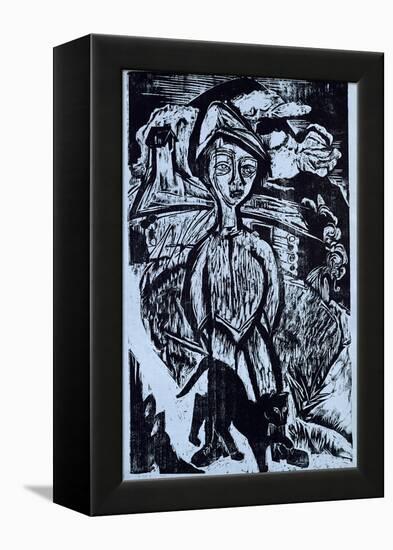 Mountain Lad in Storm, 1921-Ernst Ludwig Kirchner-Framed Premier Image Canvas