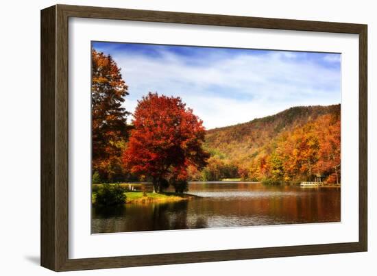 Mountain Lake Autumn-Alan Hausenflock-Framed Photographic Print