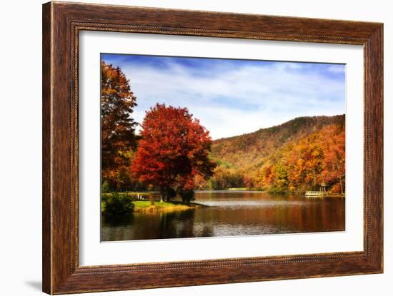 Mountain Lake Autumn-Alan Hausenflock-Framed Photographic Print