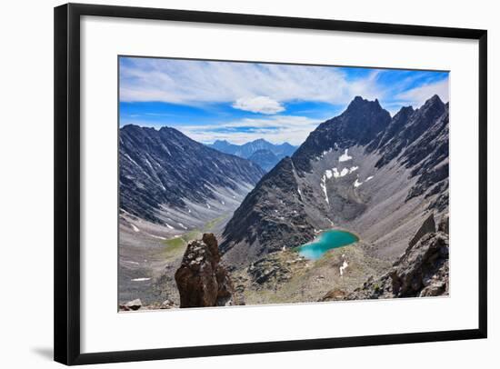 Mountain Lake in an Open Circus in the Siberian Highlands. Eastern Sayan. Buryatia-Victor Nikitin-Framed Photographic Print