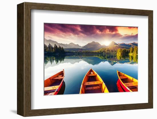 Mountain Lake In National Park High Tatra-Leonid Tit-Framed Photographic Print