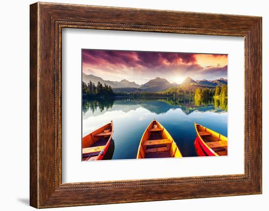 Mountain Lake In National Park High Tatra-Leonid Tit-Framed Photographic Print