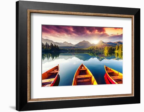 Mountain Lake In National Park High Tatra-Leonid Tit-Framed Photographic Print