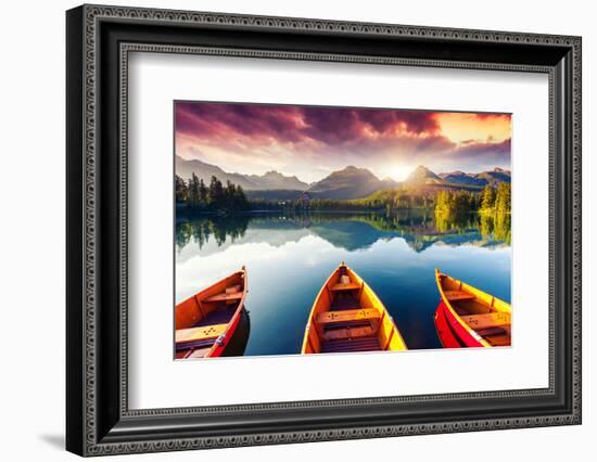 Mountain Lake In National Park High Tatra-Leonid Tit-Framed Photographic Print