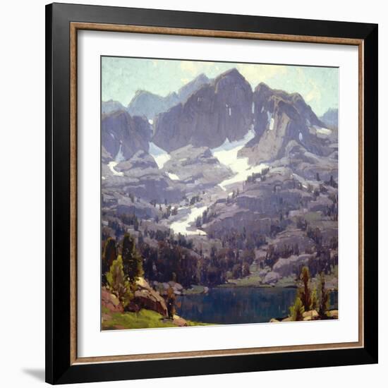 Mountain Lake Sierras-Edgar Payne-Framed Art Print