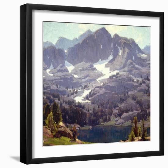 Mountain Lake Sierras-Edgar Payne-Framed Art Print