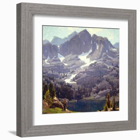 Mountain Lake Sierras-Edgar Payne-Framed Art Print