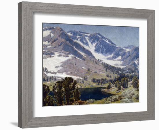 Mountain Lake Sierras-Edgar Payne-Framed Art Print