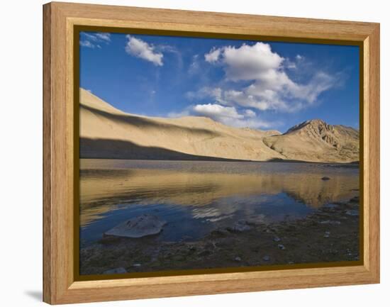 Mountain Landscape and Small Body of Water in the Wakhan Valley, Tajikistan, Central Asia, Asia-Michael Runkel-Framed Premier Image Canvas
