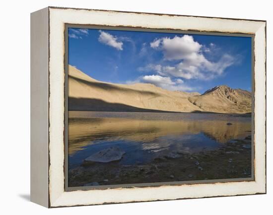 Mountain Landscape and Small Body of Water in the Wakhan Valley, Tajikistan, Central Asia, Asia-Michael Runkel-Framed Premier Image Canvas