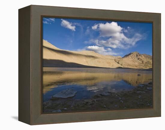 Mountain Landscape and Small Body of Water in the Wakhan Valley, Tajikistan, Central Asia, Asia-Michael Runkel-Framed Premier Image Canvas