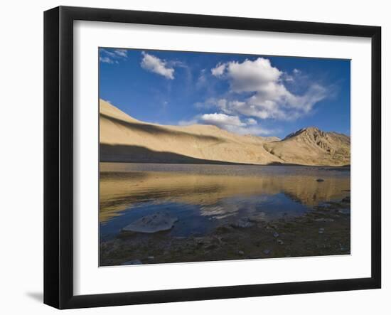 Mountain Landscape and Small Body of Water in the Wakhan Valley, Tajikistan, Central Asia, Asia-Michael Runkel-Framed Photographic Print