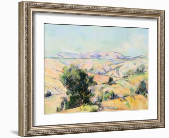 Mountain Landscape by Paul Cezanne-Geoffrey Clements-Framed Giclee Print